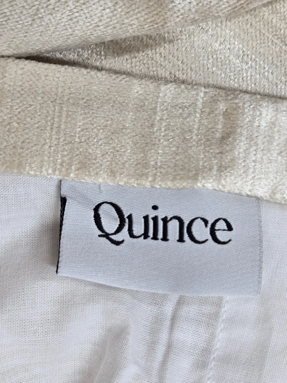 NWT QUINCE Set Of 2 48x84 Luster Velvet Curtains Champagne 8927